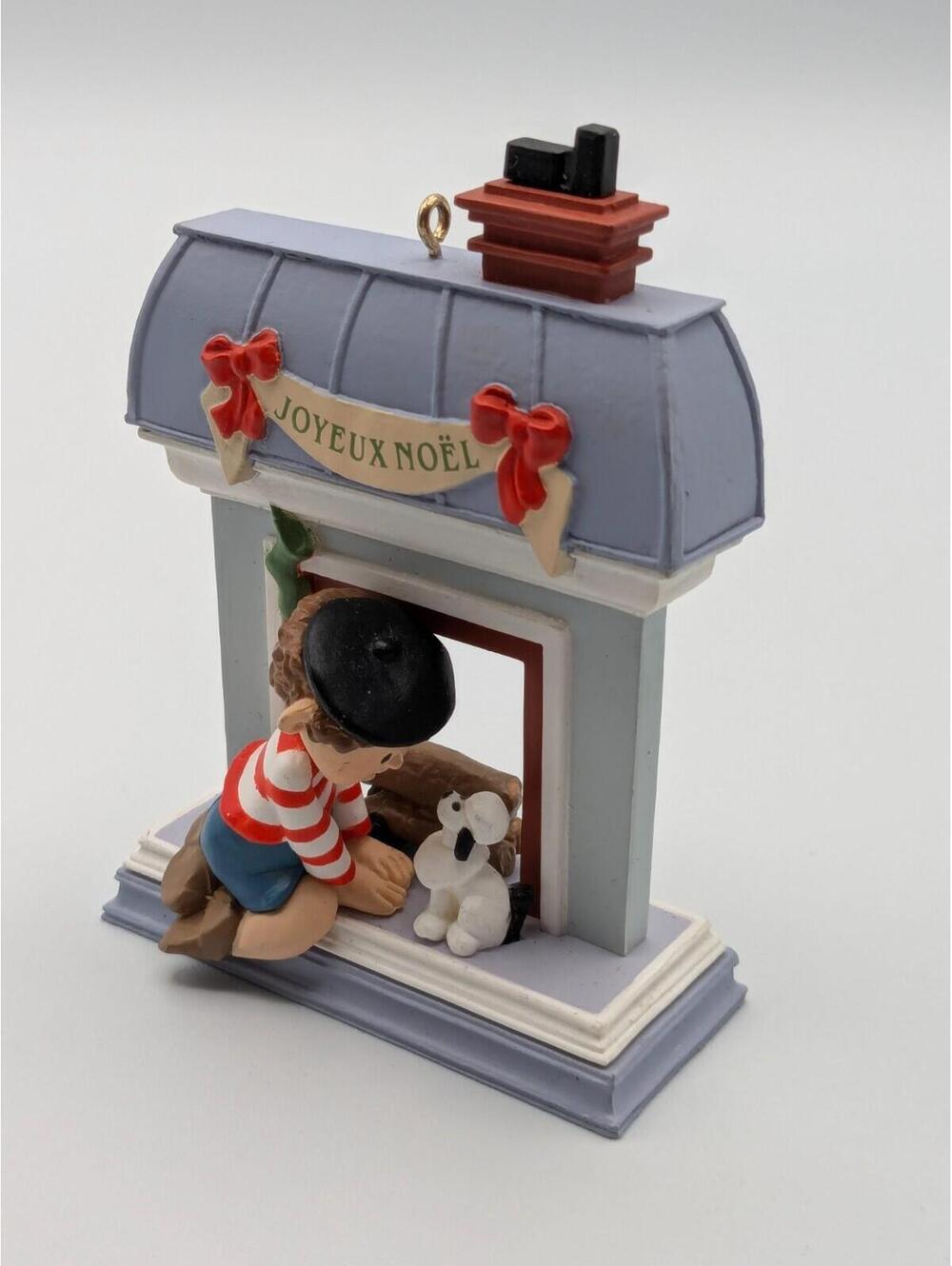 Hallmark Keepsake Windows of the World French 1988, 4th in Series, Boy w/ Poodle